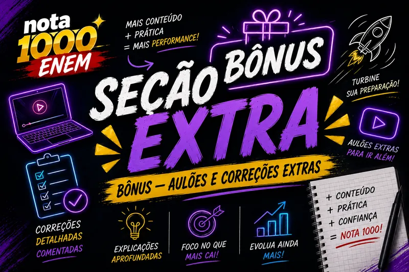 Thumb da trilha BÔNUS — Aulões e correções extras
